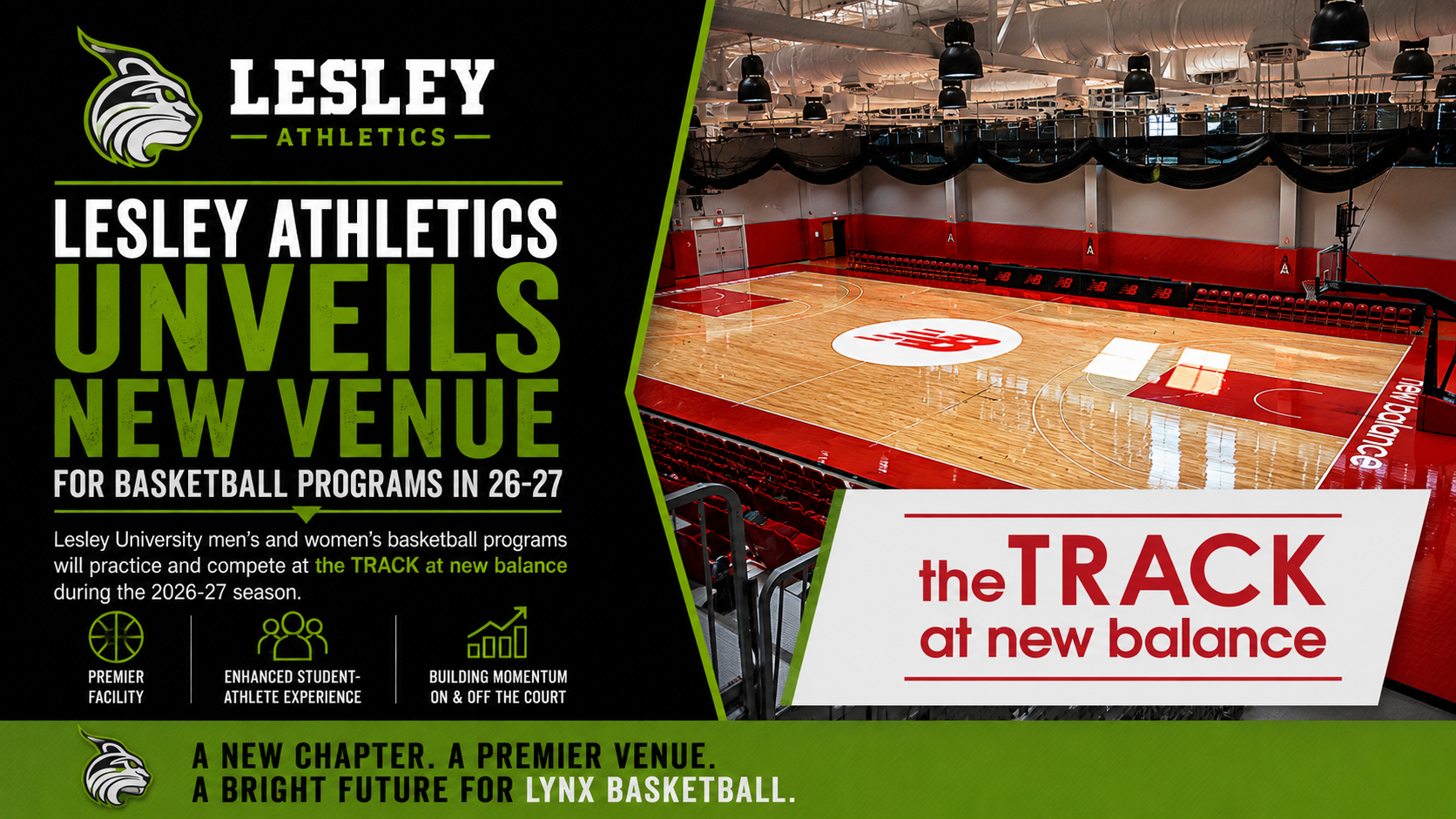 Lesley Athletics Unveils New Venue for Basketball Programs in 26-27