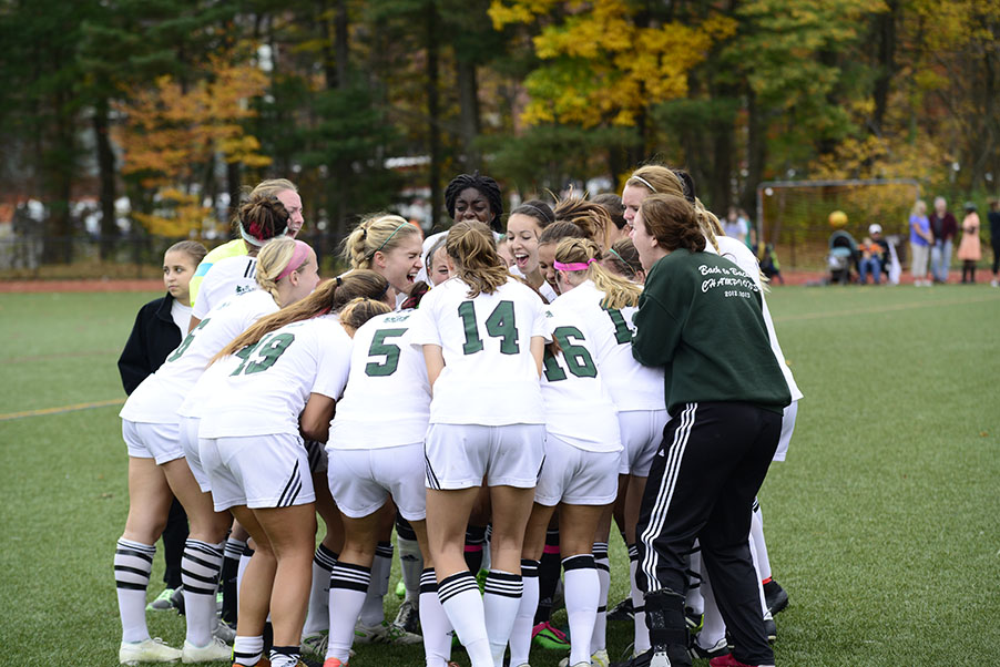 Women's Soccer Clips Nighthawks on Senior Night