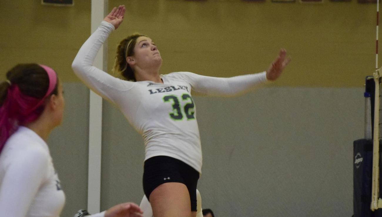 Deluga Powers Women's Volleyball Over Becker in NECC Opener