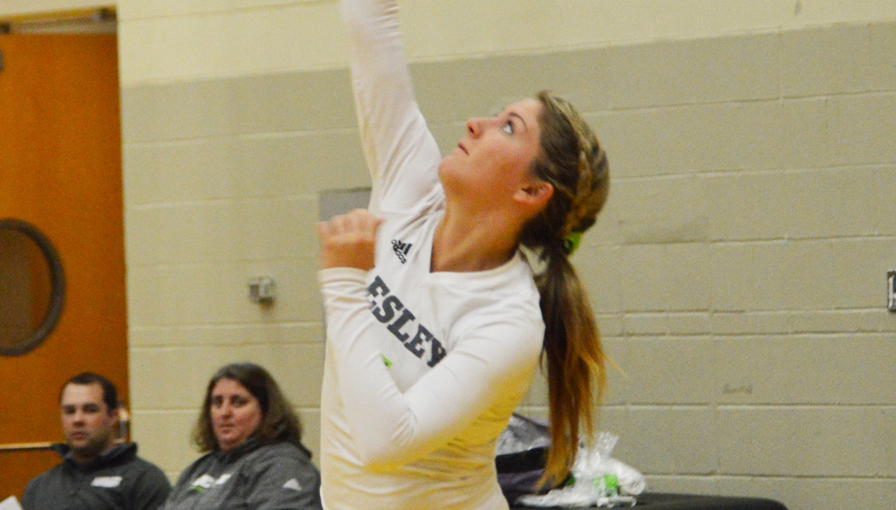 Women's Volleyball Stumbles at Newbury
